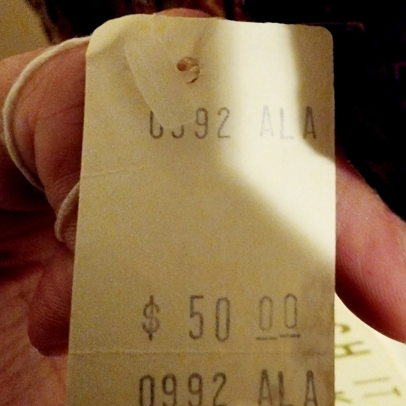 NWT Metro Express 100% Silk Brown Tribal Design Button Up Shirt Women's M Fall - Picture 9 of 10